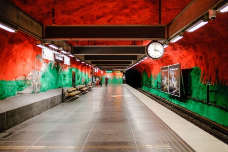 Стокгольмское метро - самая длинная художественная галерея!